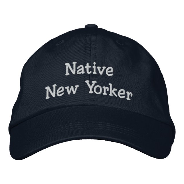 Native New Yorker Embroidered Baseball Hat (Front)