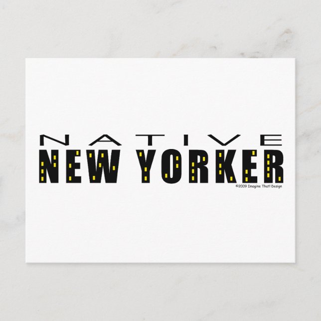 Native New Yorker Postcard (Front)