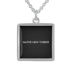Native New Yorker Sterling Silver Necklace
