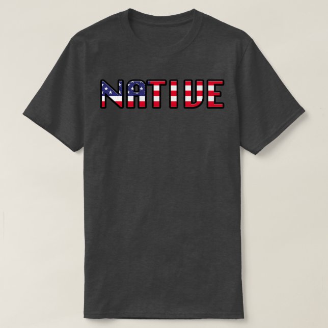 Native New Yorker Wording  T-Shirt (Design Front)