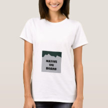 "Native on Board" Maternity Shirt - License Plate