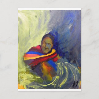 native-painting postcard