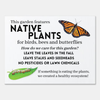 Native Plant Garden Sign (Large: 18 x 24)