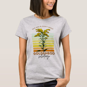 Native Plant Goldenrod Wildflower Graphic T-Shirt