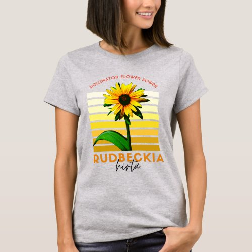Native Plant Rudbeckia Hirta Black Eyed Susan T_Shirt