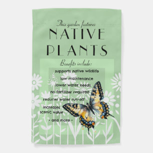 Native Plants Garden Flag