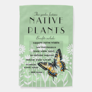 Native Plants Garden Flag