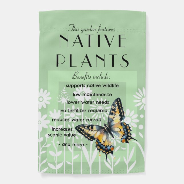 Native Plants Garden Flag (Front)