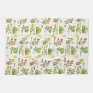 Native Plants Hawaii Volcano Trail Kitchen Towels