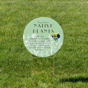 Native Plants Yard Sign