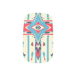 Native plus Evil Eye protection nails Minx Nail Art