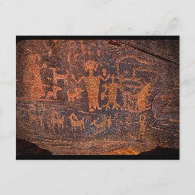 Native Prehistoric Rock Art Postcard (Front)