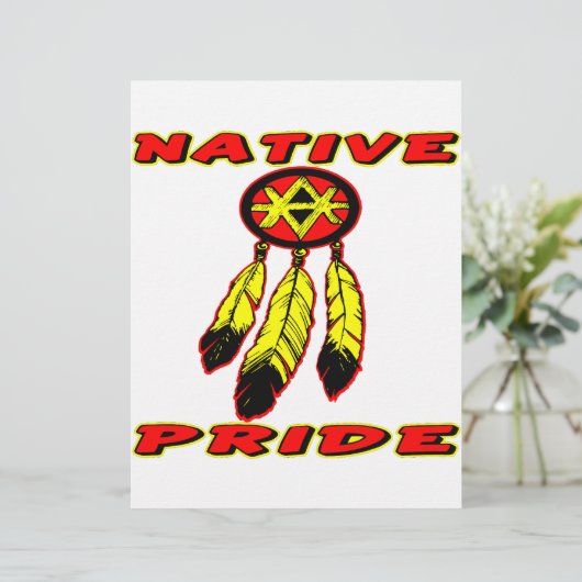 Native Pride 3 Feathers (Standing Front)