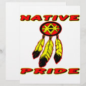 Native Pride 3 Feathers (Front/Back)