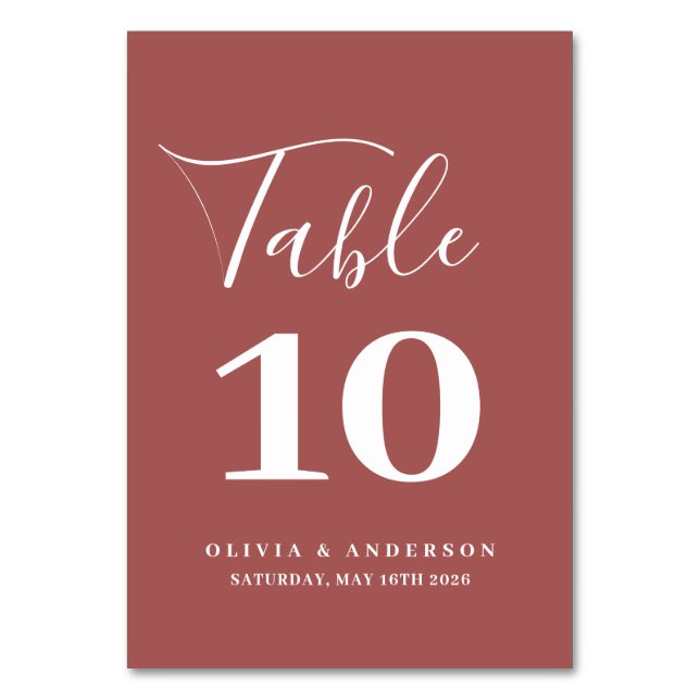 Native Protea Watercolor Floral Boho Botanical Table Number (Front)