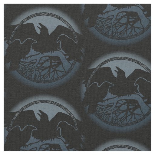 Native Raven Art Fabric Raven Crow Tribal Fabrics