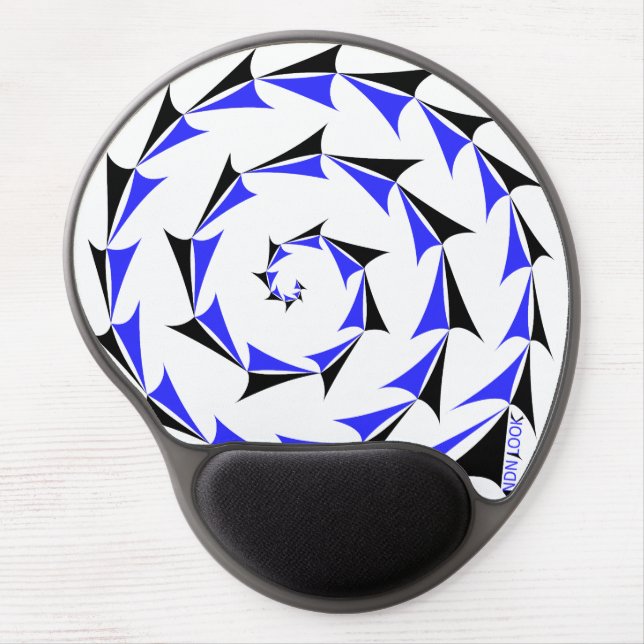 Native Sacred Galaxy in Blue Gel Mouse Pad (Front)