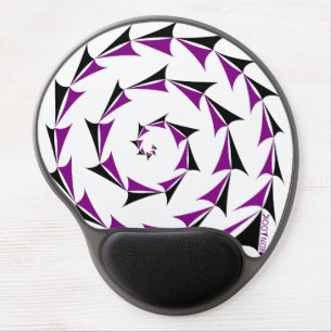 Native Sacred Galaxy in Purple Gel Mouse Pad