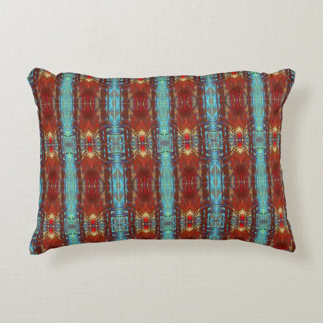 Native Santa Fe Pow wow Turquoise Pillow Zazzle