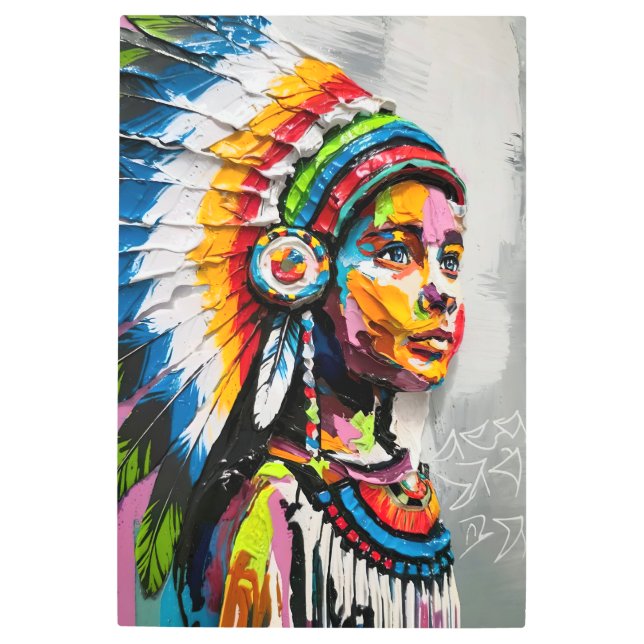 "Native Soul" Metal Print (Front)