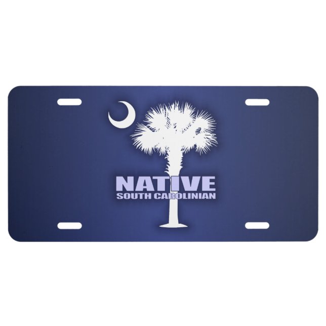 Native South Carolinian (P&C) License Plate (Front)