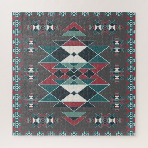 Native Southwestern Indian Art Blanket Design Jigsaw Puzzle