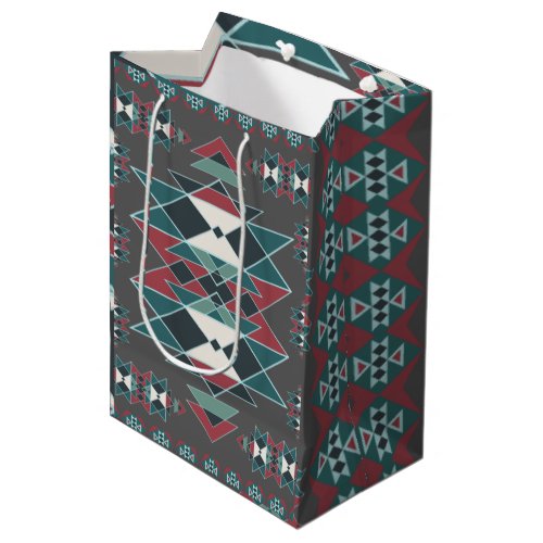 Native Southwestern Indian Art Blanket Design Medium Gift Bag