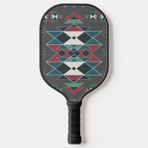 Native Southwestern Indian Art Blanket Design  Pickleball Paddle