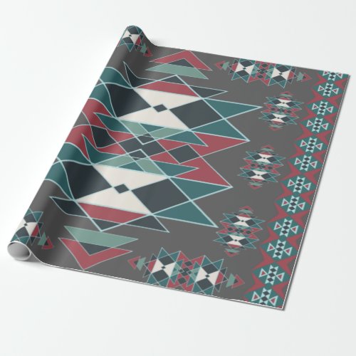 Native Southwestern Indian Art Blanket Design Wrapping Paper