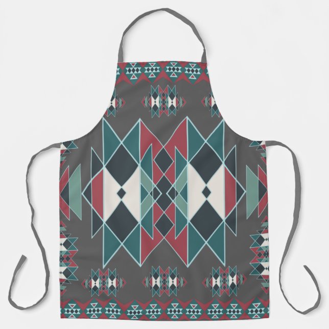 Native Southwestern Triangle Pattern  Apron (Front)