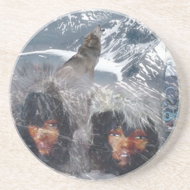 Native Spirit in Alaska Drink Coaster (Front)
