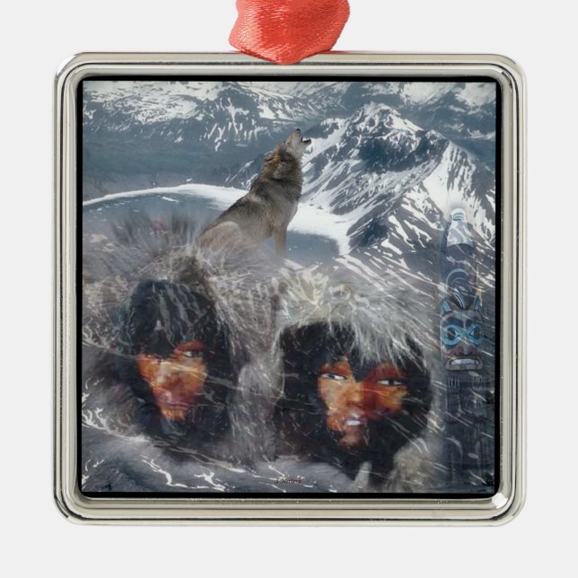 Native Spirit in Alaska Metal Ornament (Front)