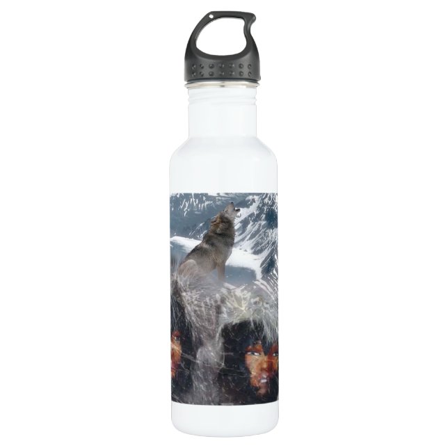 Native Spirit in Alaska Water Bottle (Front)