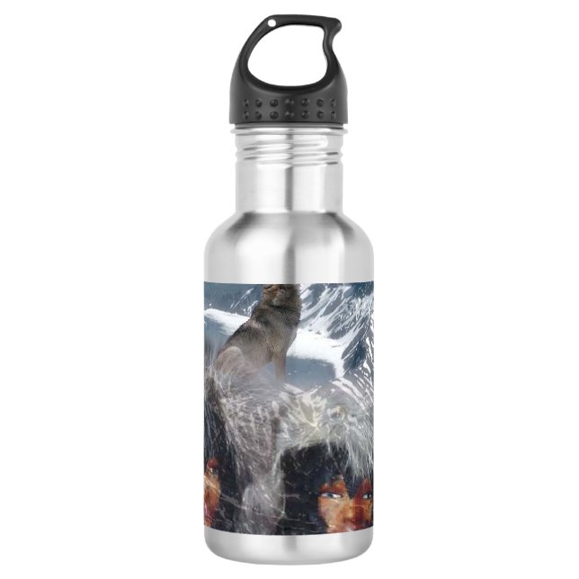 Native Spirit in Alaska Water Bottle (Front)