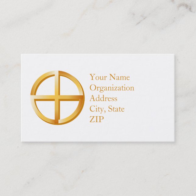 Native Spirituality 3.5" x 2.0" Business Card (Front)