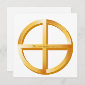 Native Spirituality 5.25" x 5.25" Flat Card (Front/Back)
