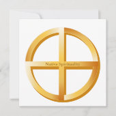 Native Spirituality 5.25" x 5.25" Flat Card (Front)
