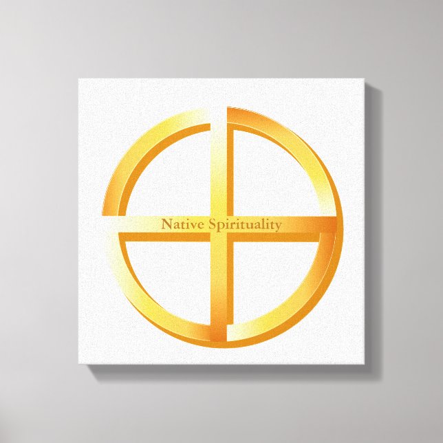 Native Spirituality Symbol Canvas Print (Front)