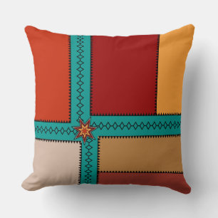 Native Star Throw Pillow