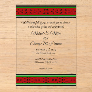 Native Stories Acrylic Invitations