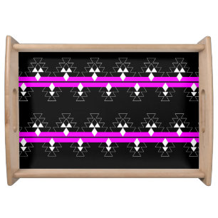 Native Stories in Pink Serving Tray