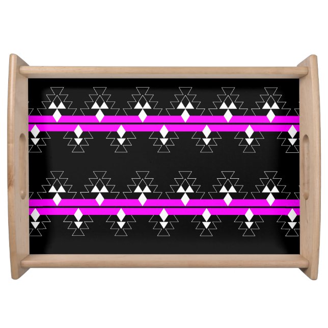 Native Stories in Pink Serving Tray (Front)
