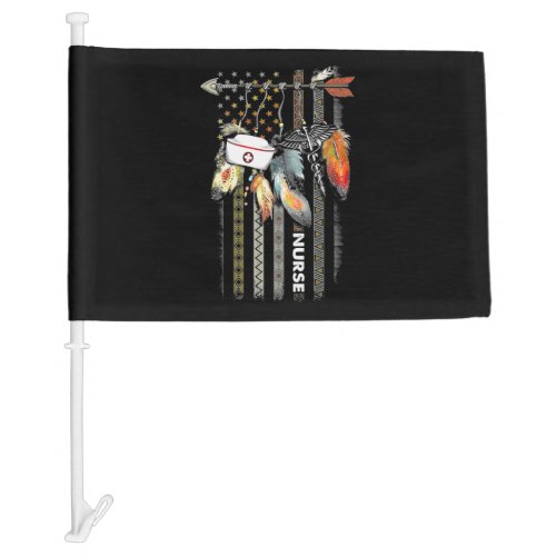 Native Style Nurse American Flag