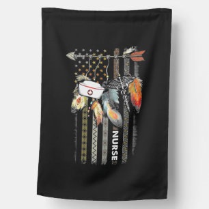 Native Style Nurse American Flag  