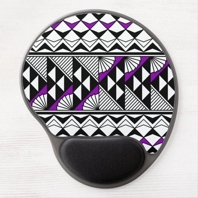 Native Sun and Rain in Purple Gel Mouse Pad (Front)