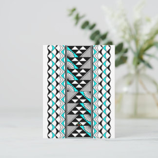 Native Sun and Rain in Turquoise Note Card