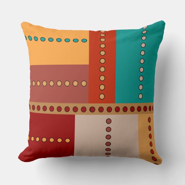Native Sunshine Geometric Throw Pillow (Front)