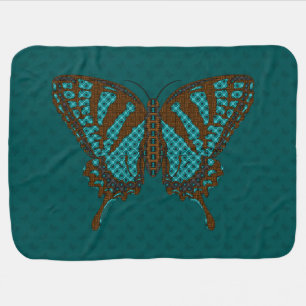 Native Swallowtail Baby Blanket