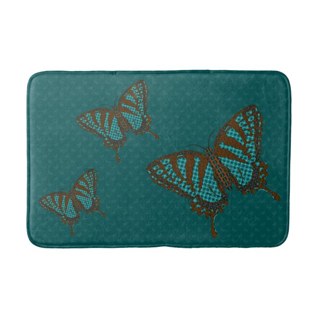 Native Swallowtail Bath Mat (Front)