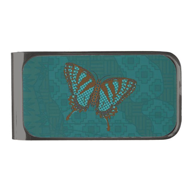 Native Swallowtail Money Clip (Front)
